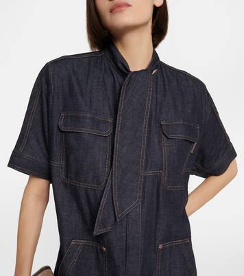 Kleid aus Denim | Brunello Cucinelli