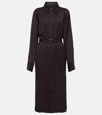 Abito midi in raso con cintura | Jil Sander