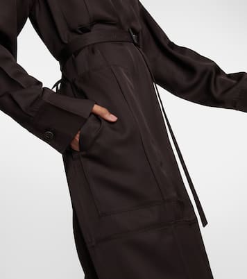 Abito midi in raso con cintura | Jil Sander
