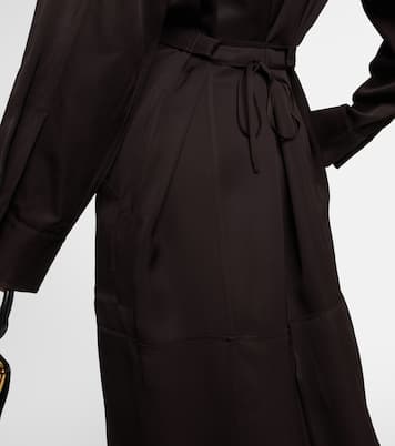 Abito midi in raso con cintura | Jil Sander