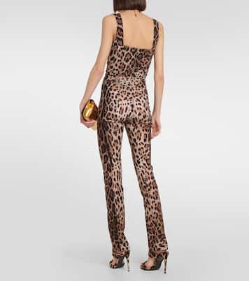 x Kim printed high-rise skinny pants | Dolce&Gabbana
