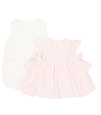 Bebé - set de vestido y body con logo | Il Gufo