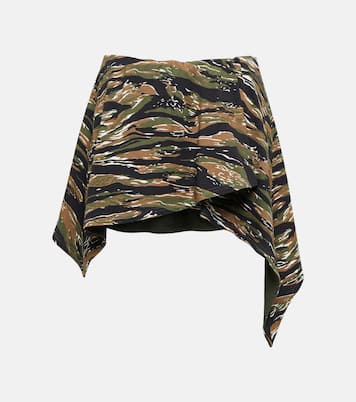 Camouflage jersey miniskirt | The Attico
