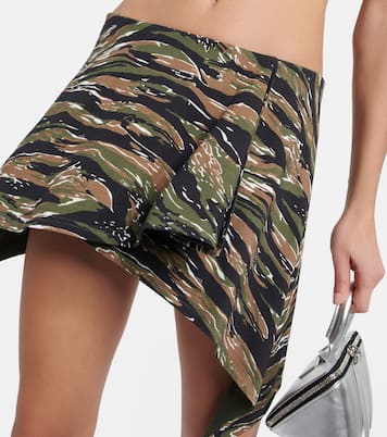 Camouflage jersey miniskirt | The Attico