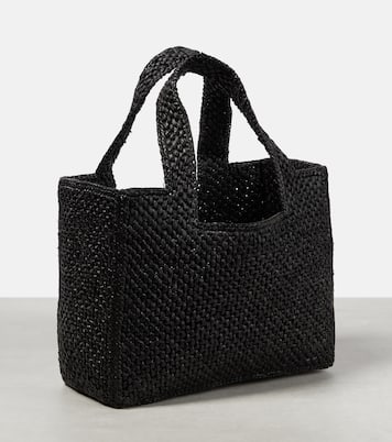 Cabas Paula's Ibiza Small en raphia à logo | Loewe