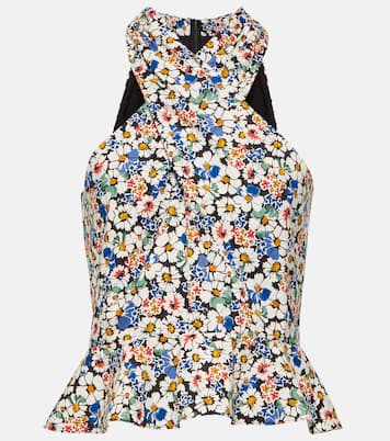 Top Drey en coton à fleurs | Veronica Beard