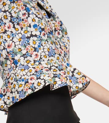 Top Drey en coton à fleurs | Veronica Beard