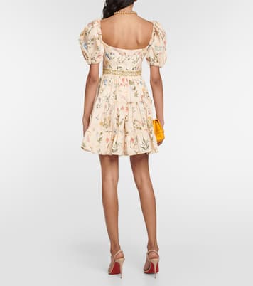 Manzanilla Paraíso embroidered minidress | Agua by Agua Bendita