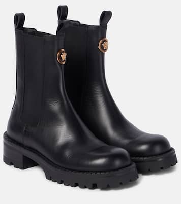 Medusa leather Chelsea boots | Versace
