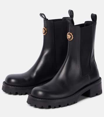 Medusa leather Chelsea boots | Versace