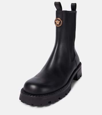 Medusa leather Chelsea boots | Versace