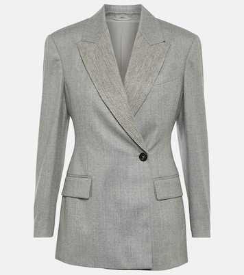 Embellished wool blazer | Brunello Cucinelli