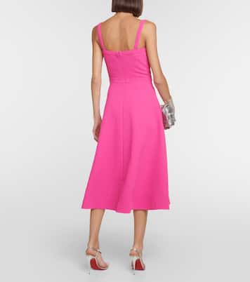 Vestido midi Elvita de crepé | Emilia Wickstead