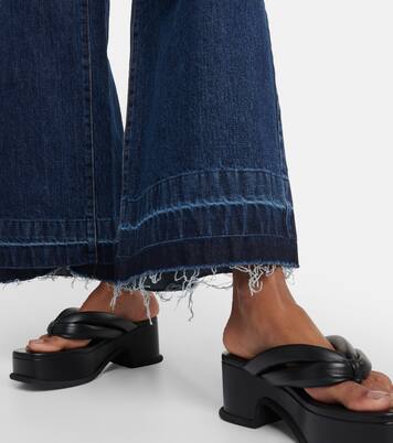 Belted wide-leg jeans | Sacai
