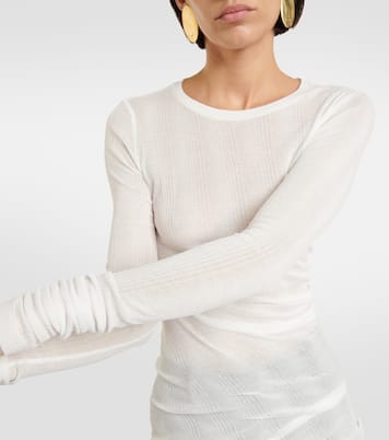 Longsleeve Lenora aus einem Baumwollgemisch | Khaite