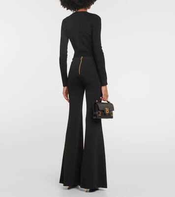 Pantaloni flared in maglia | Balmain