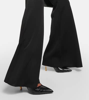 Pantaloni flared in maglia | Balmain