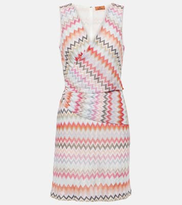 Zig-Zag printed cotton-blend minidress | Missoni