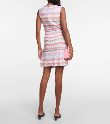 Zig-Zag printed cotton-blend minidress | Missoni