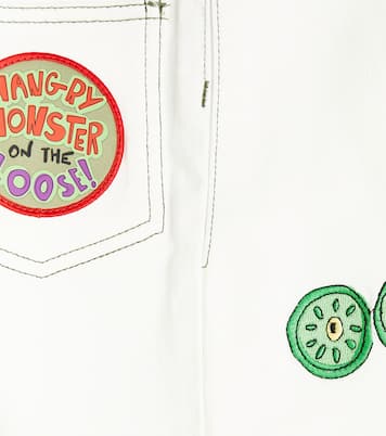 Shorts in misto cotone con ricamo | Stella McCartney Kids