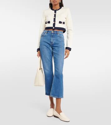 Jeans flared cropped | Tory Burch