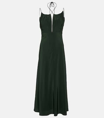 Vestido midi de crepé de china de seda | Toteme