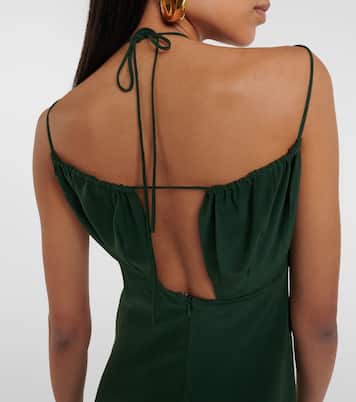Vestido midi de crepé de china de seda | Toteme