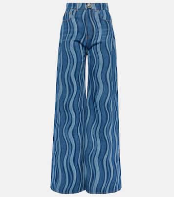 High-Rise Wide-Leg Jeans Sunray | Area