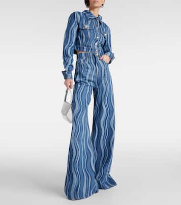 High-Rise Wide-Leg Jeans Sunray | Area