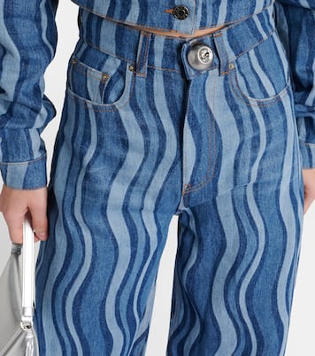 High-Rise Wide-Leg Jeans Sunray | Area