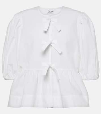 Bluse aus Baumwollpopeline | Ganni