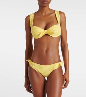 Top de bikini Cape Town a cuadros | Heidi Klein