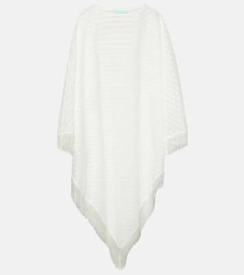 Blair open-knit fringed kaftan | Melissa Odabash