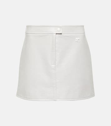 Minifalda Iconic de vinilo con logo | Courrèges