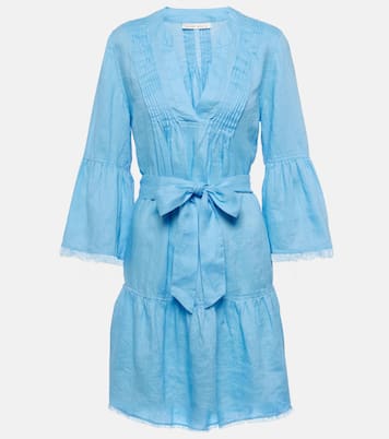 Vestido corto Hydra de lino escalonado | Heidi Klein