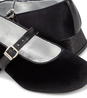 Ballerines Dorothy en velours à paillettes | Monnalisa