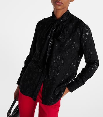 Blouse en jacquard de satin | Versace