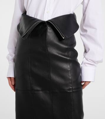 Bleistiftrock aus Leder | McQueen