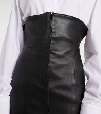 Bleistiftrock aus Leder | McQueen
