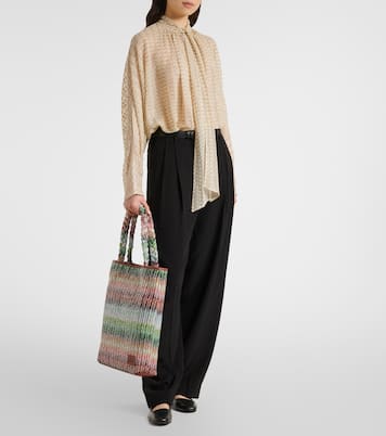 Borsa Zigzag Large con pelle | Missoni