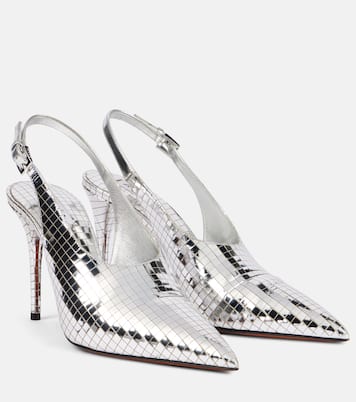Pumps slingback in pelle metallizzata | Alaïa