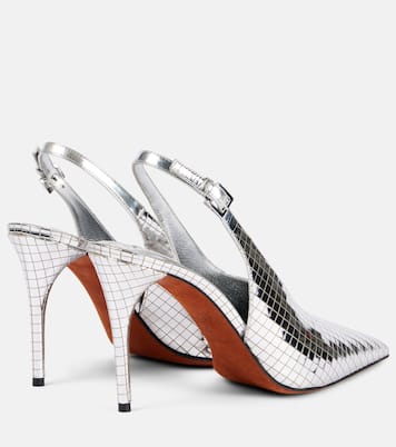 Pumps slingback in pelle metallizzata | Alaïa