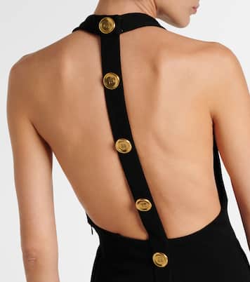 Halterneck crêpe jersey gown | Givenchy