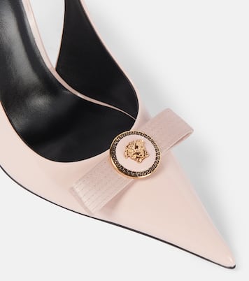 Escarpins slingback Gianni Ribbon 85 en cuir | Versace