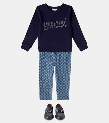 Felpa in jersey di cotone con logo | Gucci Kids