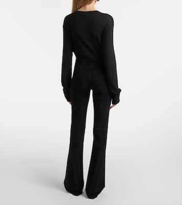 Gégé suede flared pants | Stouls