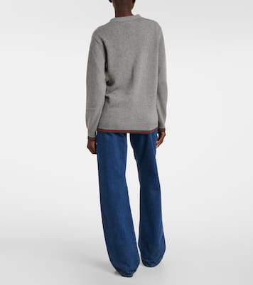 Cardigan Web Stripe aus Wolle und Kaschmir | Gucci