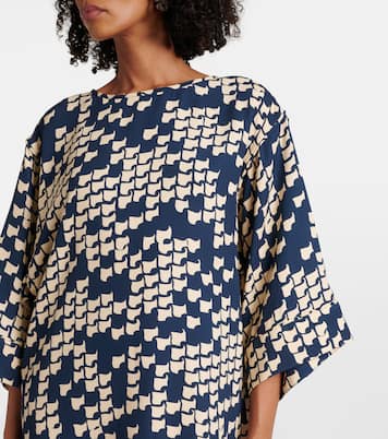Robe midi imprimée en Cady Couture | Valentino