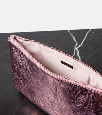 Clutch Callie Small in pelle metallizzata | Jimmy Choo