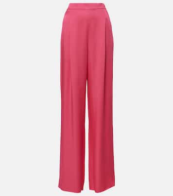 Pantaloni a gamba larga Ieti in raso | Max Mara